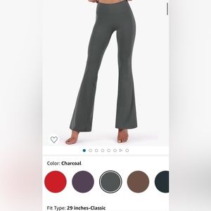 Dark grey flare yoga pants